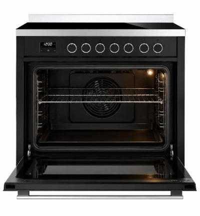 Omega OFOIC908BCOM 90cm Freestanding Cooker with Induction Cooktop - Freestanding Oven