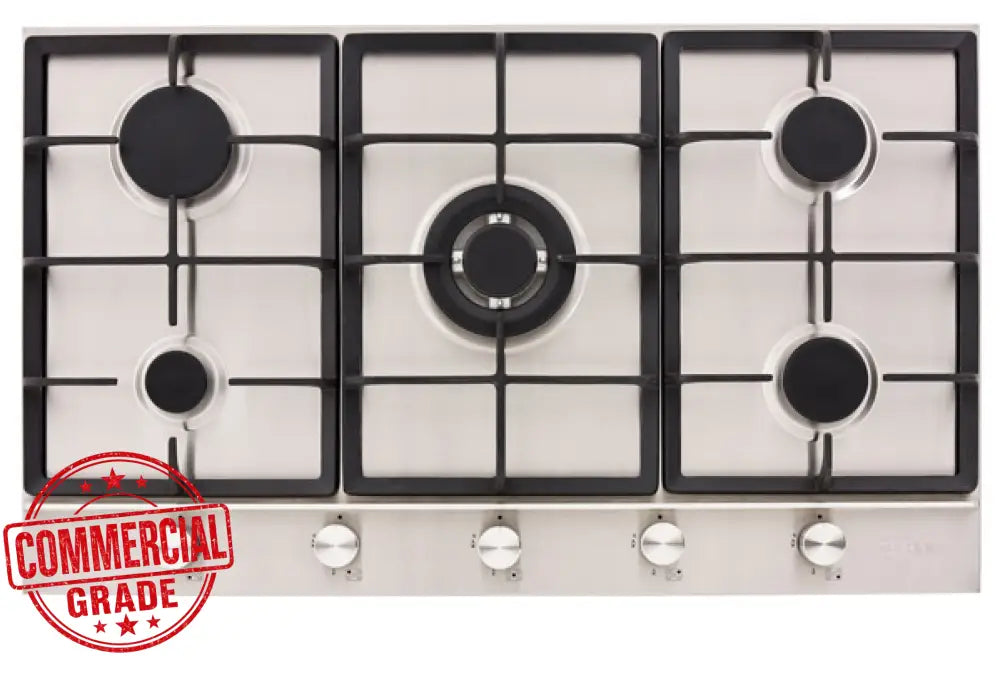 Technika H950STXFPRO 90cm Gas Cooktop – Stainless Steel - Cooktops
