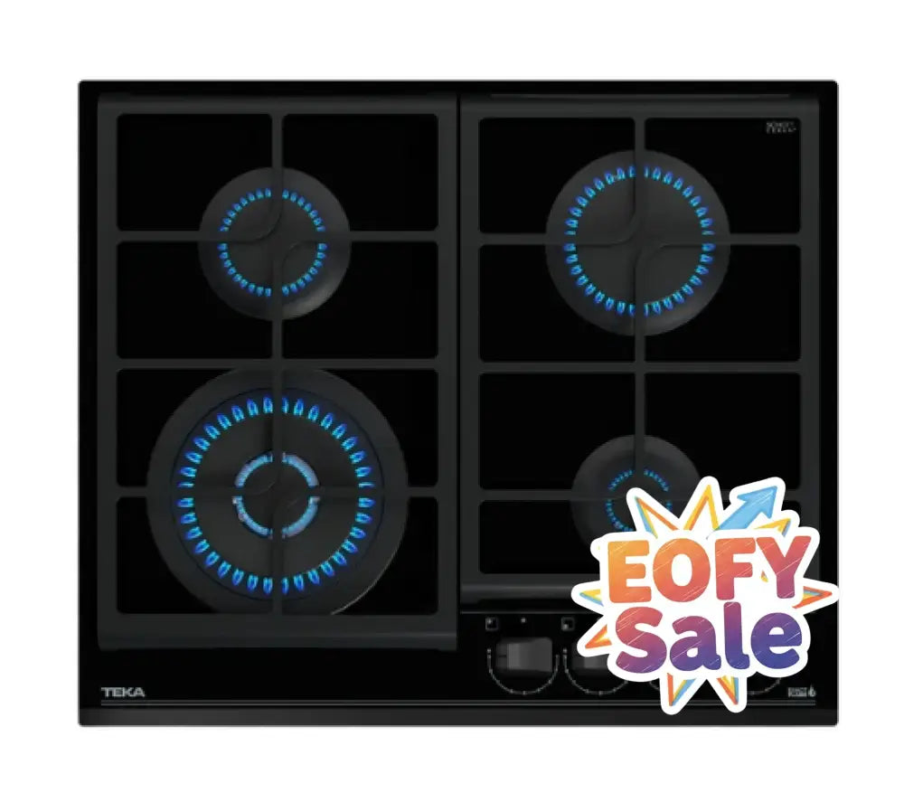 Teka GSC64320SBNIX 60cm Gas Cooktop with Wok Burner - Cooktops