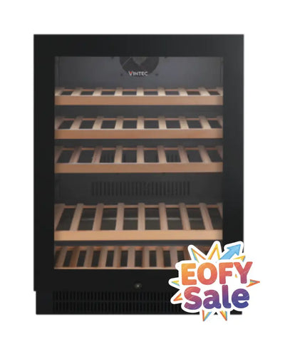 Vintec VWS050SBBX 50 Bottle Single Zone Wine Cabinet - Refrigerator