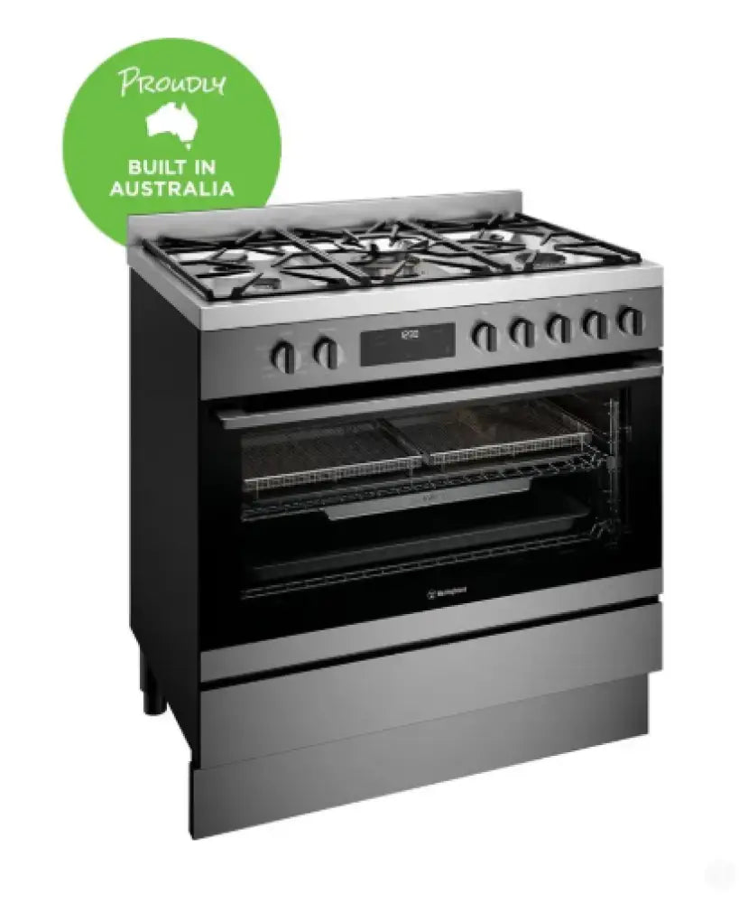 Westinghouse WFE9516DD 90cm dual fuel freestanding oven with AirFry dark stainless steel Freestanding Oven