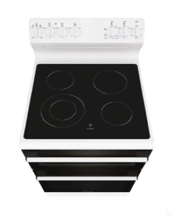 Westinghouse WLE642WCB 60cm freestanding electric oven and ceramic cooktop white Freestanding Oven