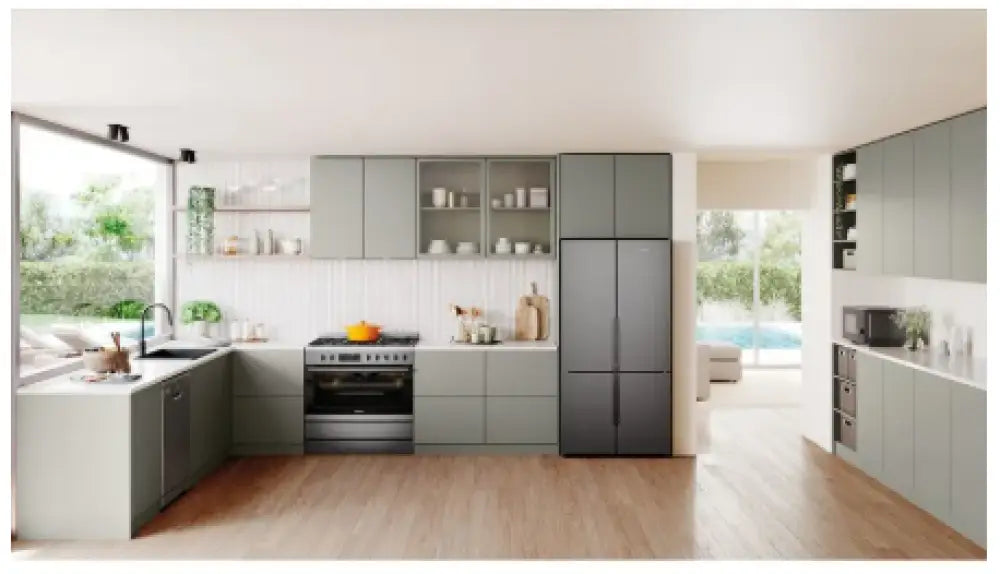 Westinghouse WQE5600BB 564L Quad Door Fridge - Matte charcoal black Refrigerator